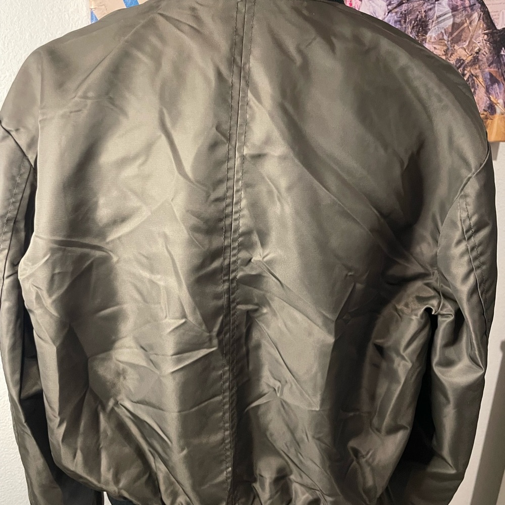 Zara Basic Olive Green With Black Trim Women's Bo… - image 7